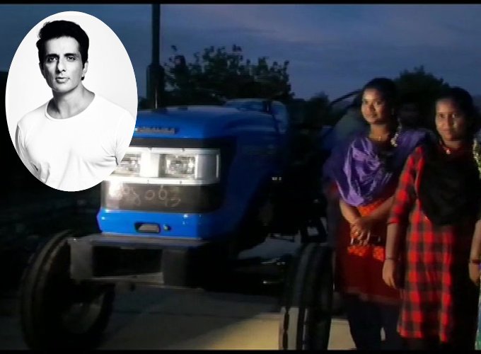 As promised, Sonu Sood delivers the tractor to Chittoor farmer