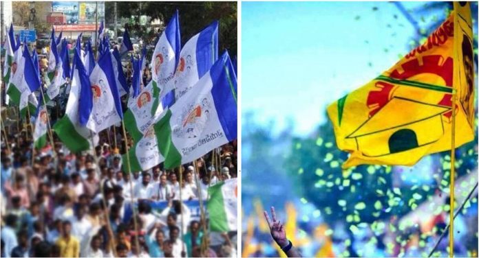 YSRCP and TDP flags