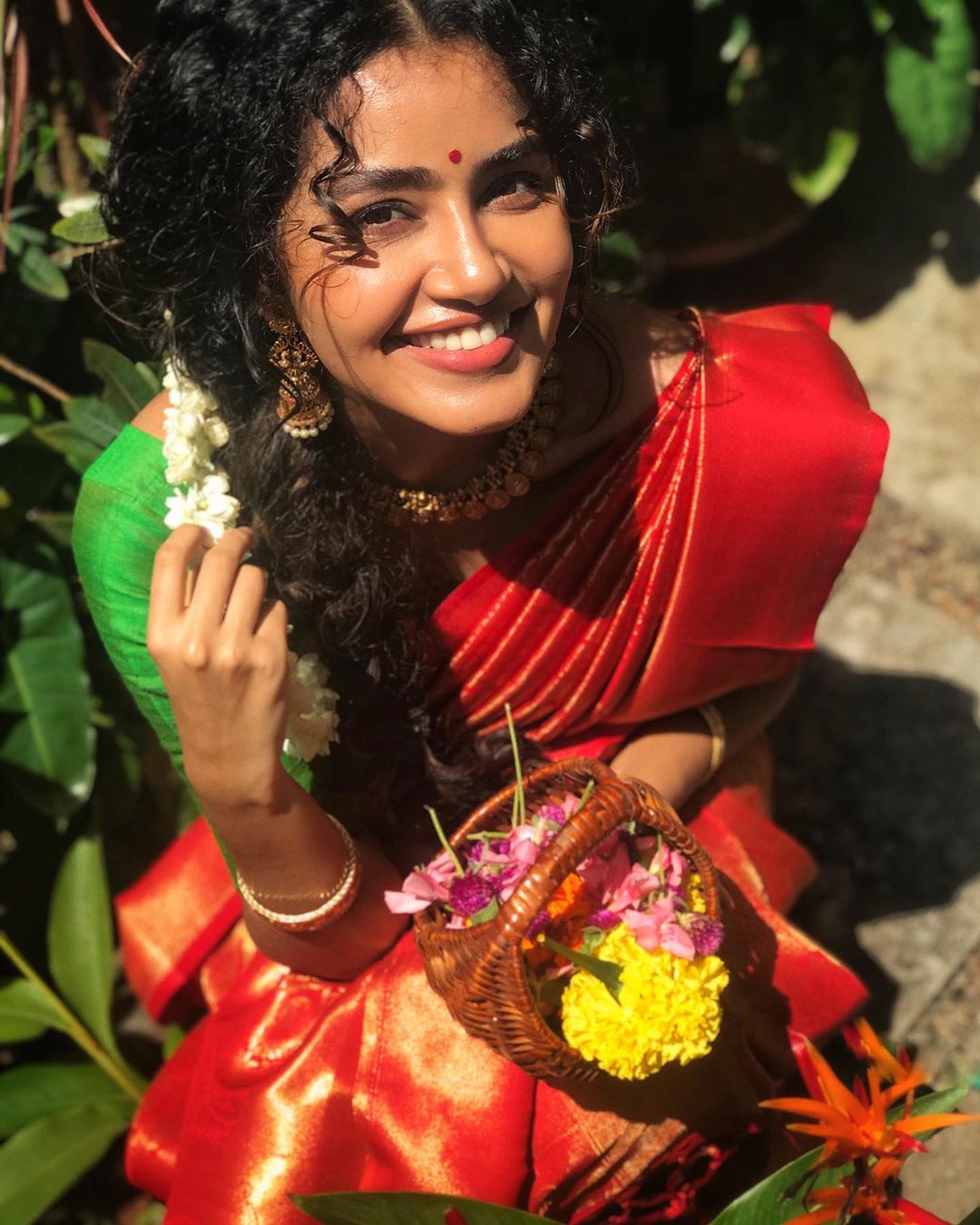 Anupama Parameswaran Celebrating Onam