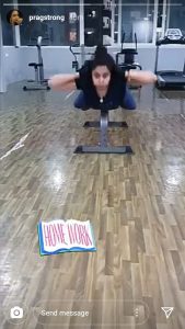 Actress Pragathi Workout In Gym