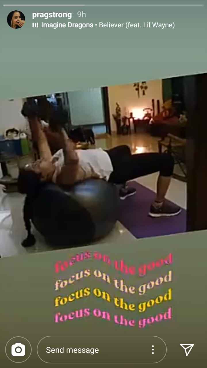 Actress Pragathi Workout Goes Viral