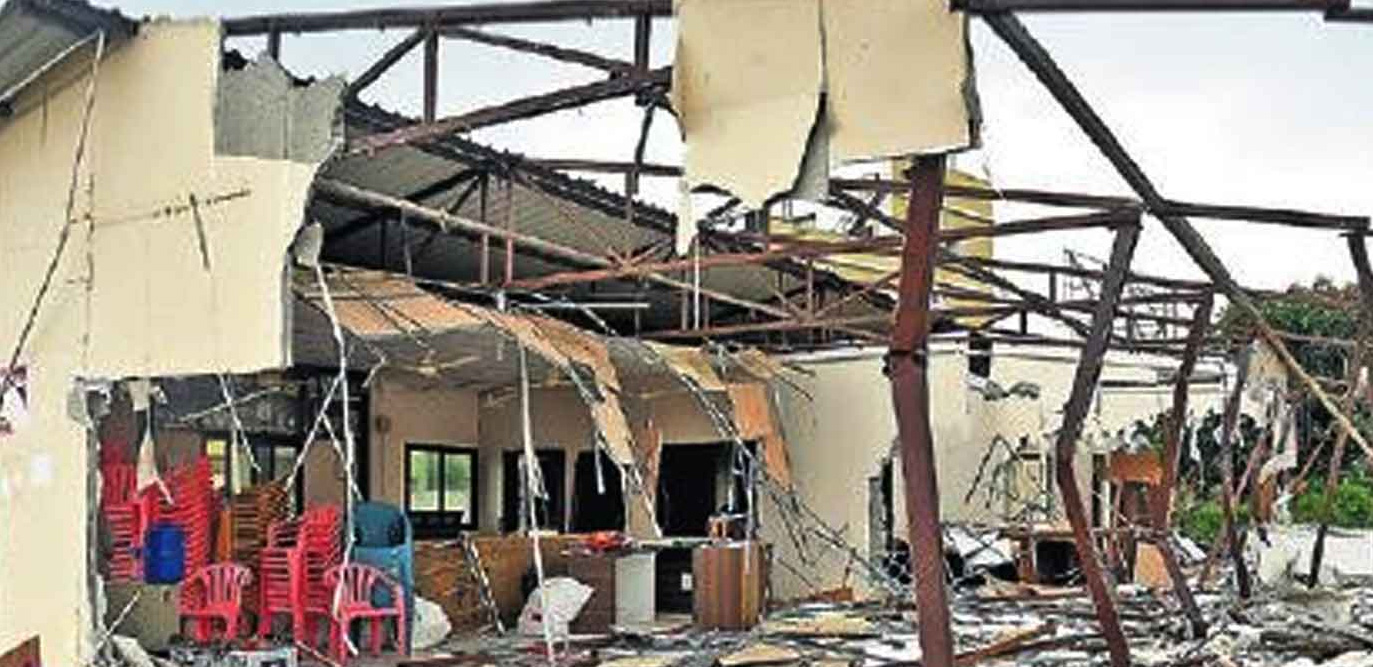 Wardhannapet MLA aruri ramesh camp office demolished in warangal