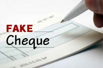 new type cheating used cm named fake cheques