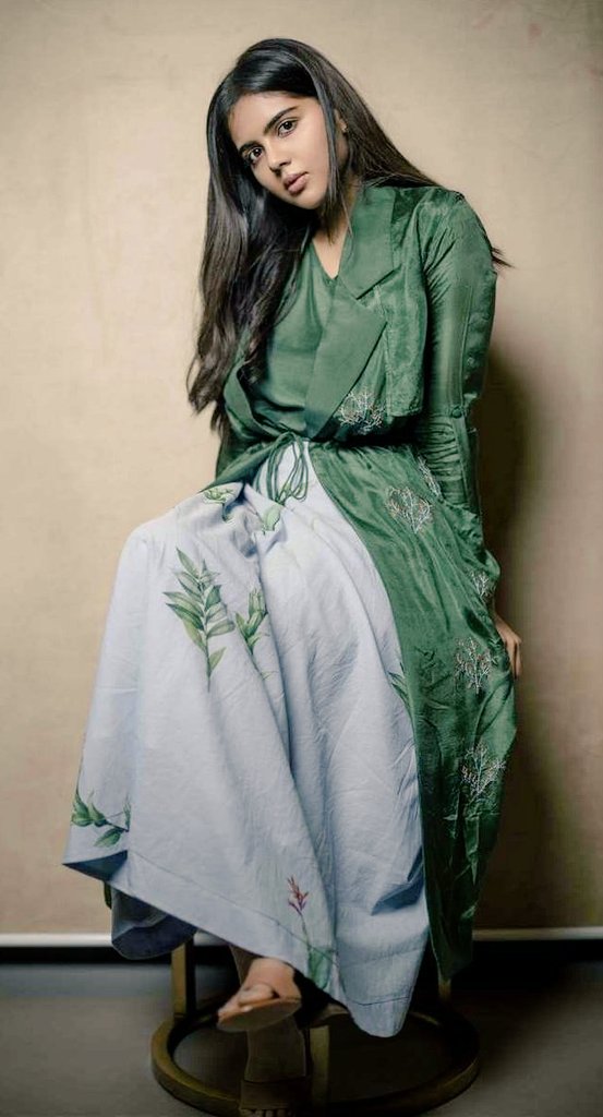 Kalyani Priyadarshan Dark Green Dress Pics