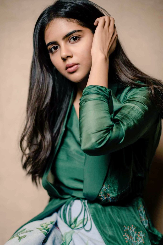Kalyani Priyadarshan Dark Green Dress Pics