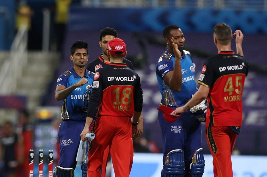 Mumbai Indians won by 5 wickets againstroyal challengers