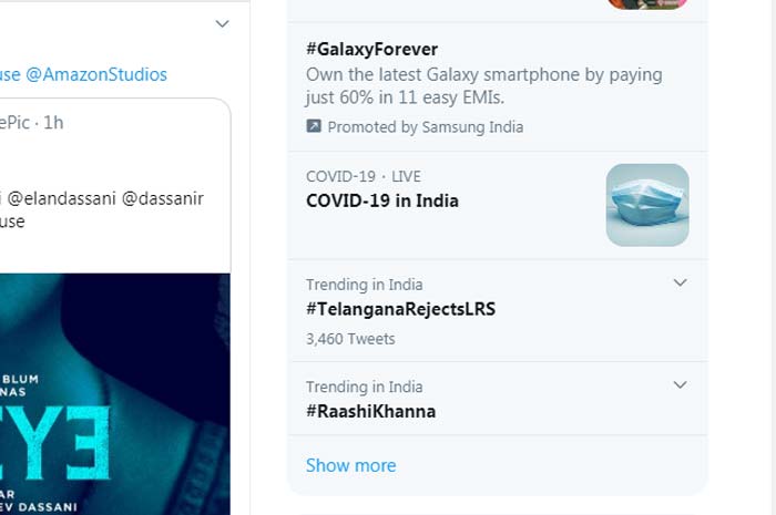 TelanganaRejectsLRS hashtag trends top in twitter