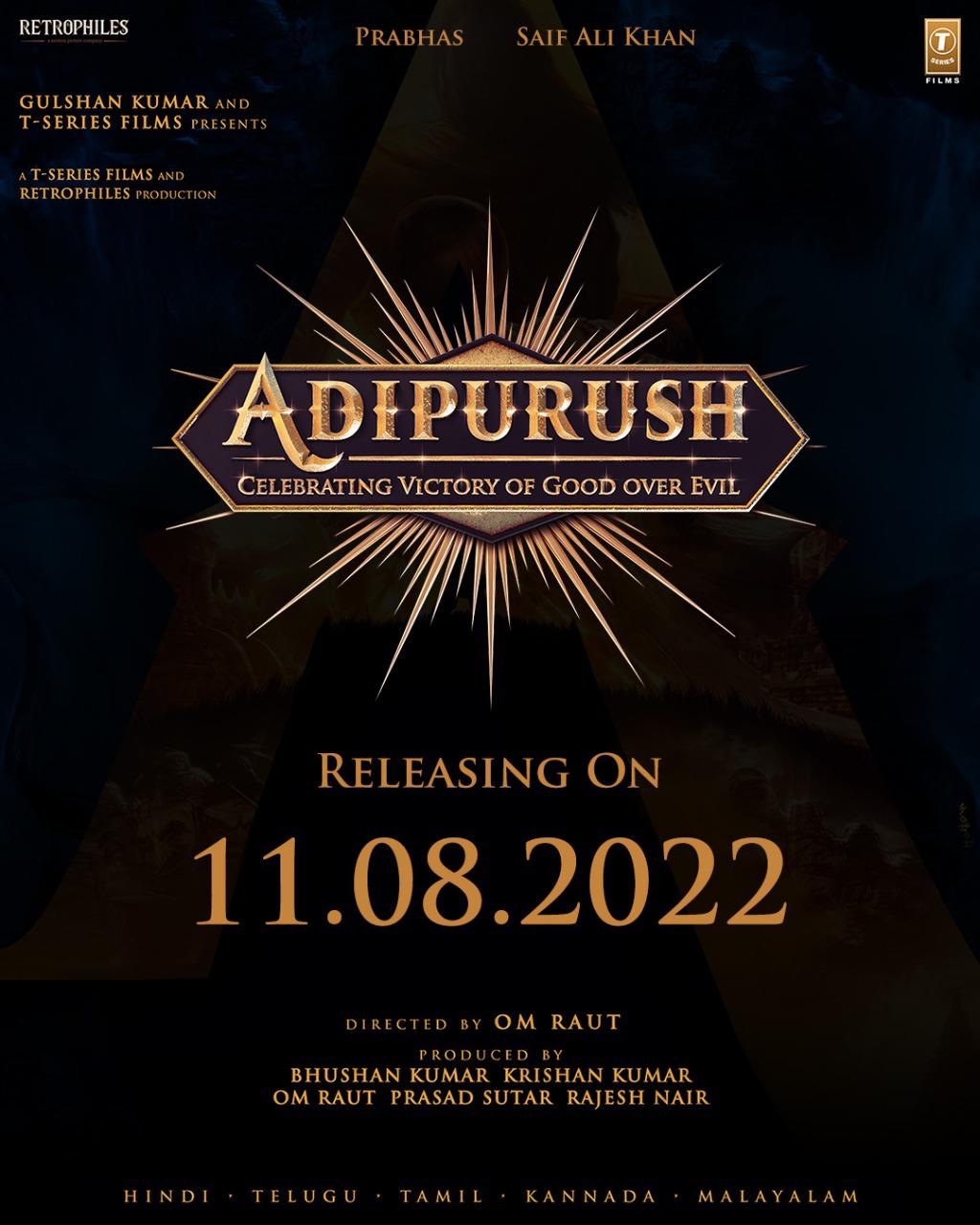 Adipurush Prabhas Release Date Announced