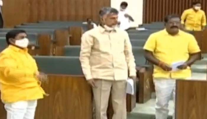 tdp mlas along with chandrababu suspended from ap assembly