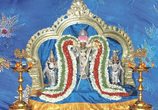 These are the six shrines of Srisubrahmanyaswamy