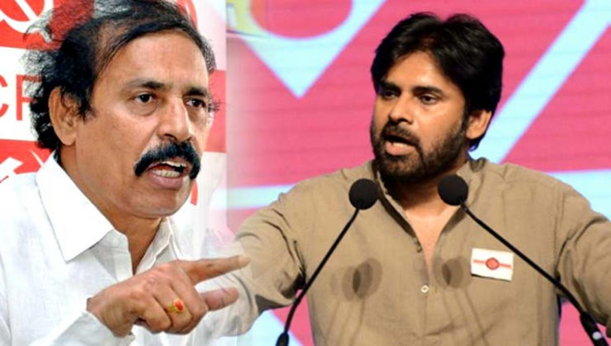 cpi rama krishna demands that pawan also do support for farmers against central  farm laws