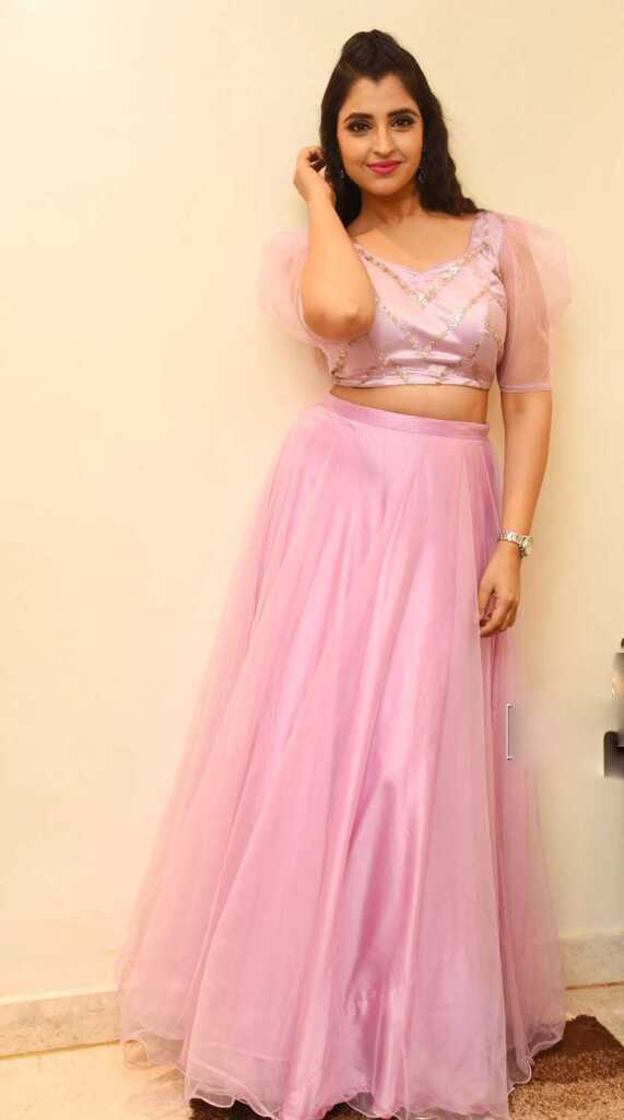 Syamala Pink Dress Stills
