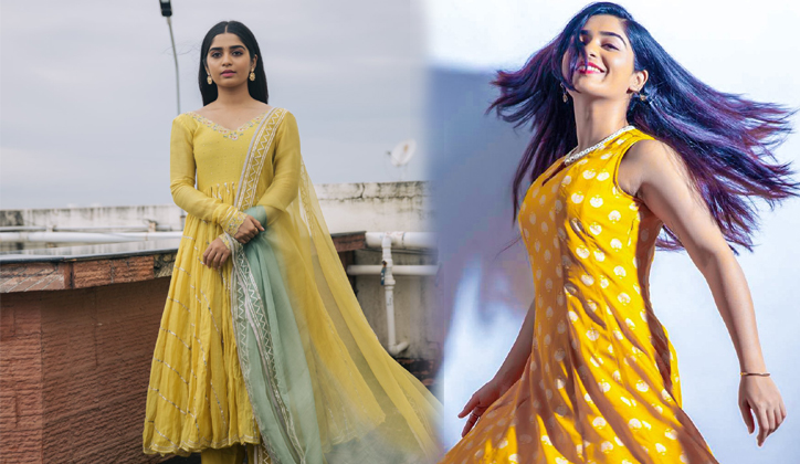 Sanjana Singh Yellow Dress Stills