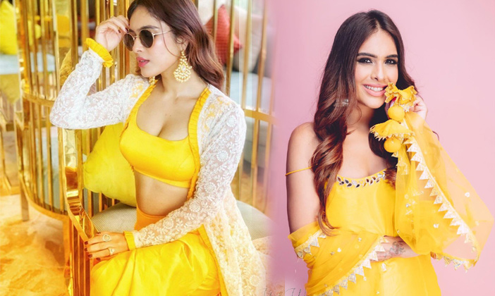 Neha Malik Yellow Dress Stills