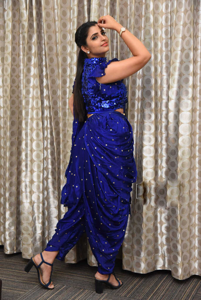 Syamala Blue Dress Pics