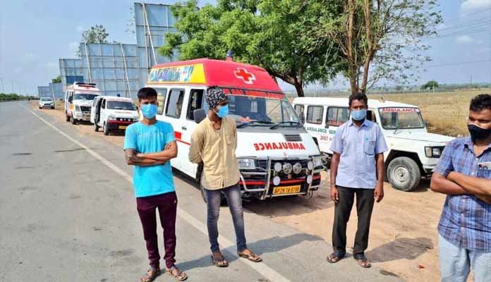 AP Ambulances Stopped by T'Police At borders
