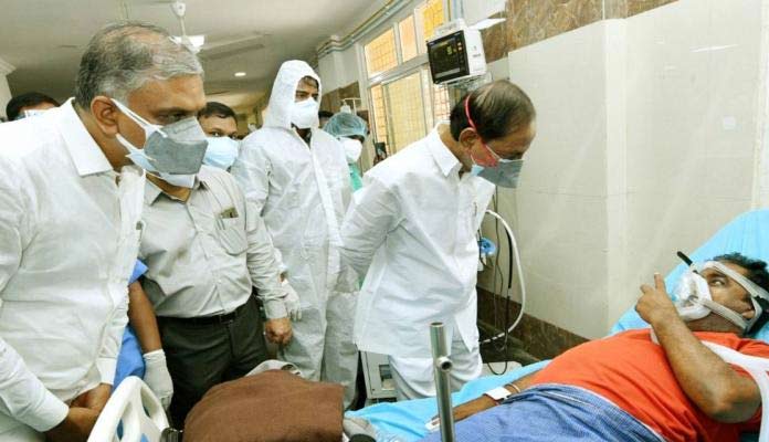 Covid 19: KCR Visits Gandhi Hospital