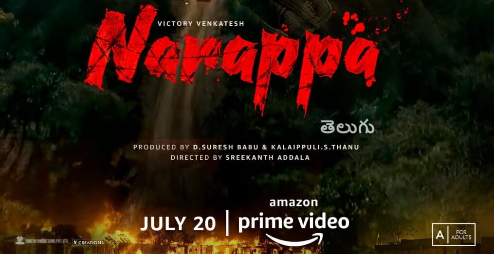 Narappa to be screened on July 20 on Amazon Prime Video