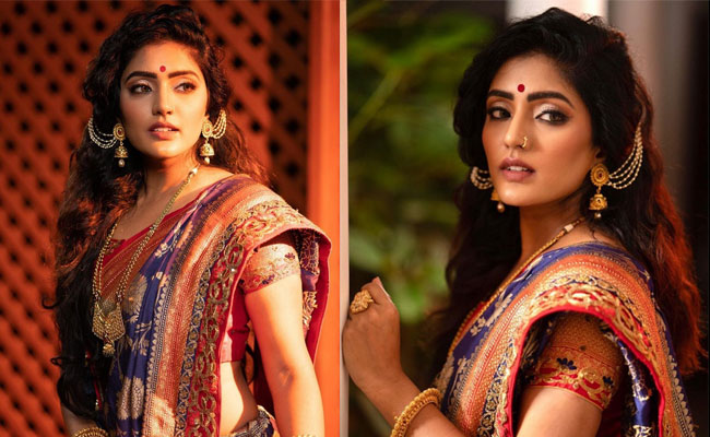 Actress Eesha is Rebba New Looks In a Saree