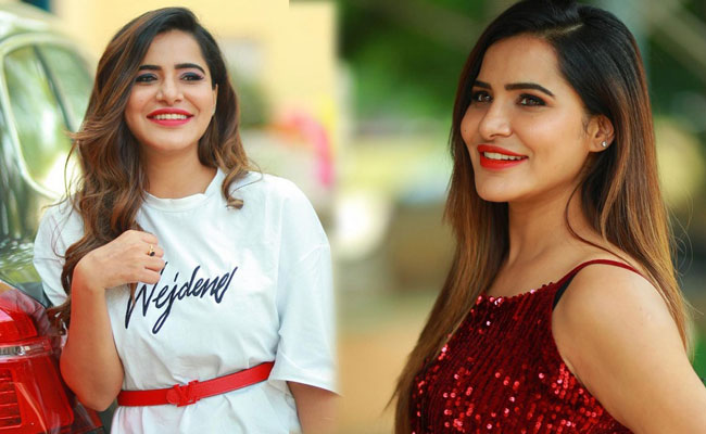 Ashu Reddy New Photoshoot in White and Red Dress