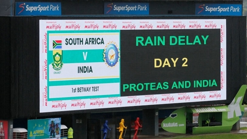 Rain delays second day ind vs sa test match
