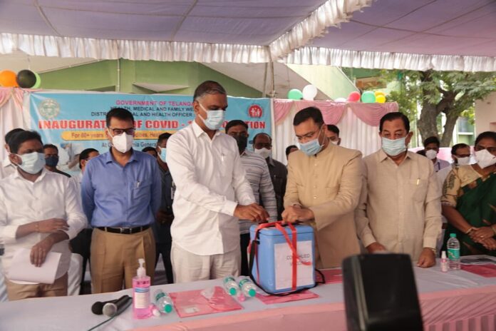 Health Minister Harish Rao Inaugurated The Booster Dose Distribution Program