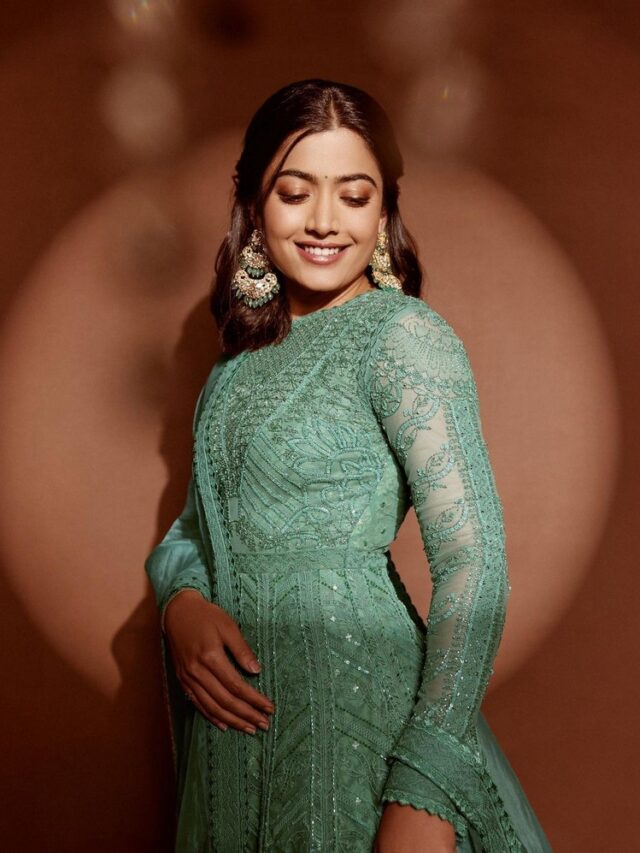 Rashmika Mandanna Looks Cute in Shiny Dress